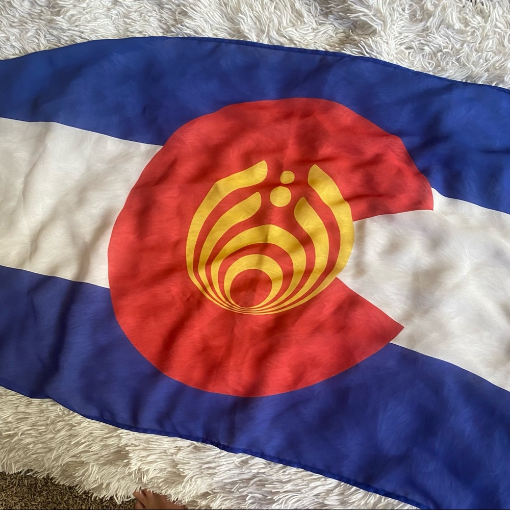 Sheer scarf or flag CO BASSDROP